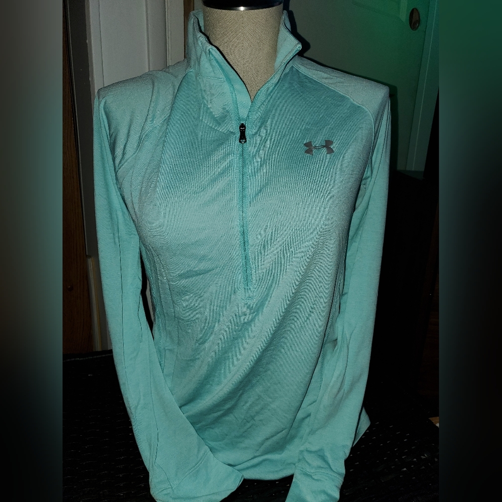 Under Armor Teal Half Zip Shirt